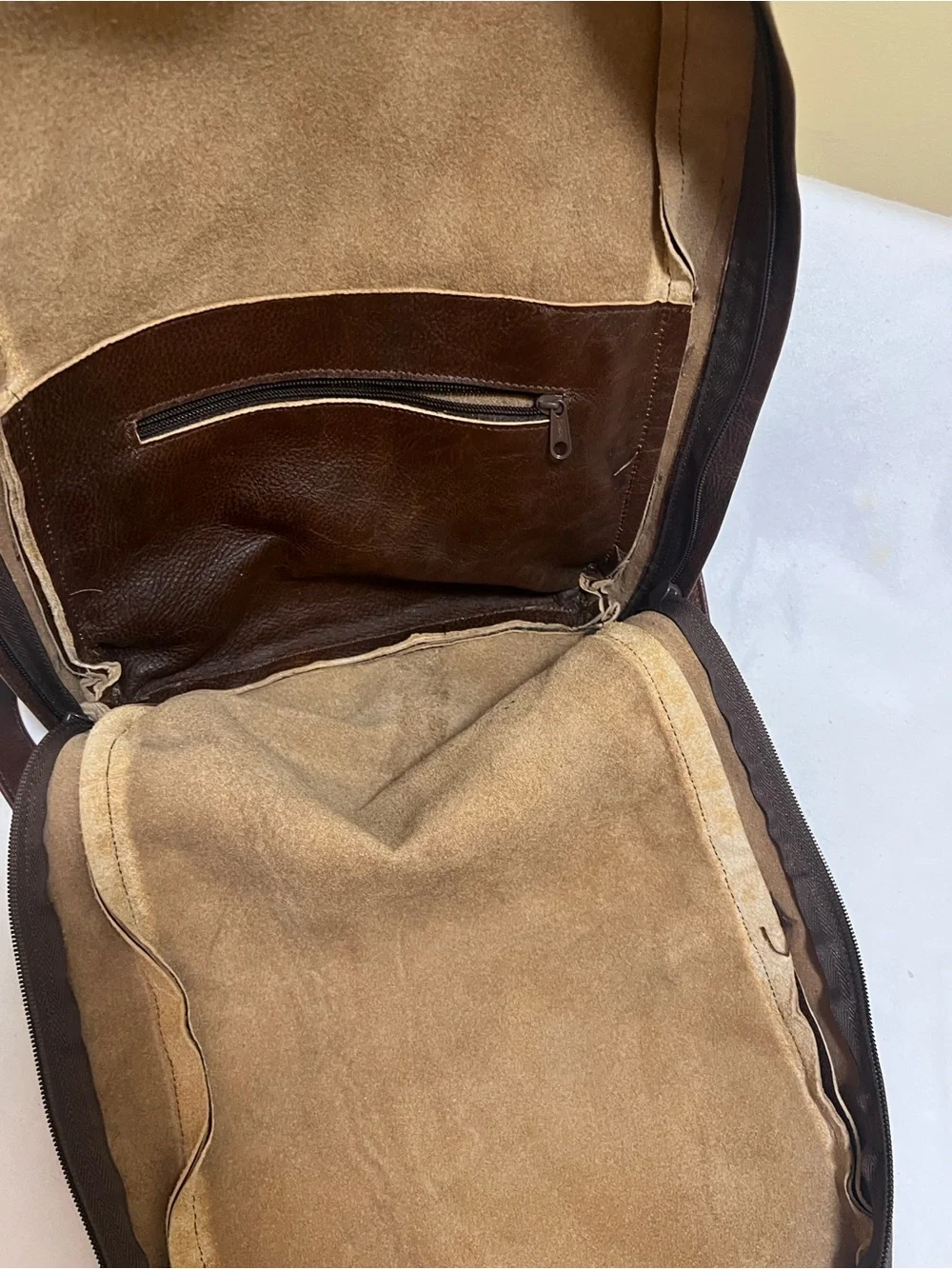 Men's Or Women’s Brown Leather Backpack - Modern Everyday Carry